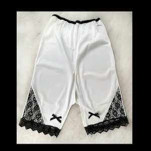 Vintage 1950s Tap Pants Lingerie NEVER WORN Vintage Underwear Undergarment in White and Black