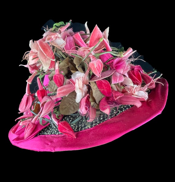 Museum-Worthy c. 1910 French Edwardian Hat Silk F… - image 3