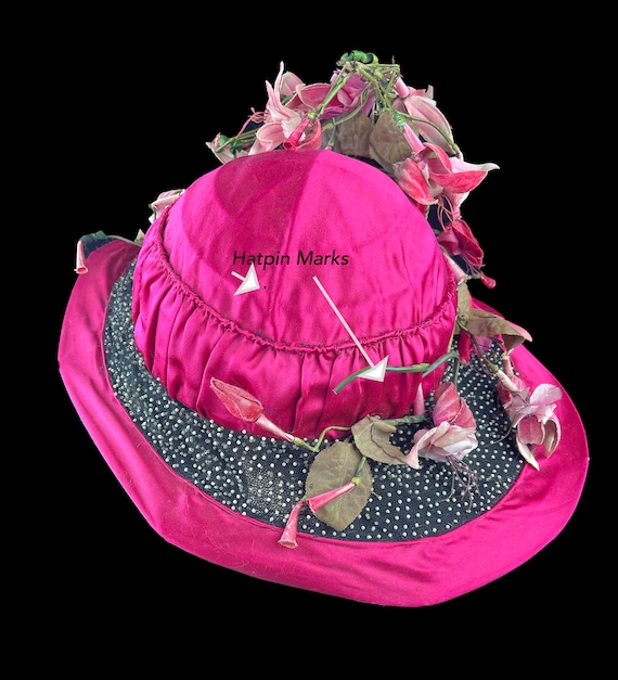 Museum-Worthy c. 1910 French Edwardian Hat Silk F… - image 8