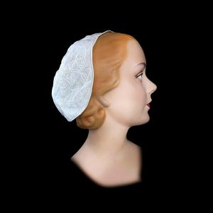 Authentic 17th Century Antique Linen 1685-1710 English Day Cap Daycap, Museum Worthy, Over 300 Years Old, NOT A Reproduction!