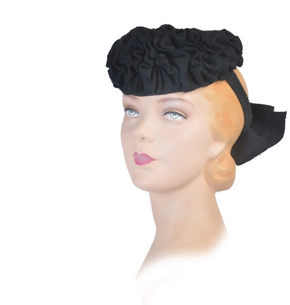 Vintage Hat 1930s Couture "Tilt" Snood Style 30s A