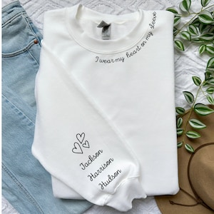 Dia das Mães SVG, nomes de mães com filhos svg, mães svg, coração na manga, mamãe SVG, personalizado, monograma de mãe, feliz dia das mães