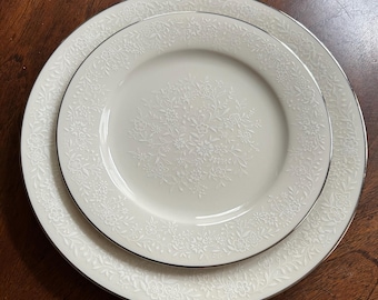 BLANC D'IVOIRE　ディナープレート　28cm　ホワイト　3枚 BLANC D'IVOIRE PARIS - Etsy