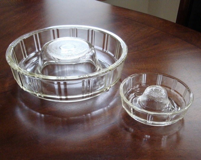 Depression Glasbake QUEEN Anne/little PRINCESS Pans/molds 2 Etsy