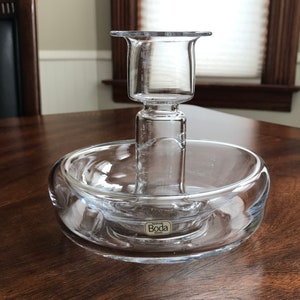 Kosta Boda Handmade Double Crystal Flower Holder!