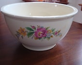Homer Laughlin SPRING WREATH FIESTA Kitchen Kraft Large Mixing Bowl