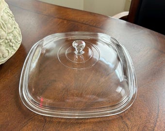Square Pyrex / Corning P-12-C Glass Replacement Lid (1 Available)!