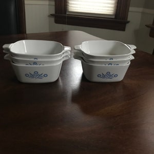 Cacerolas pequeñas o cuencos para refrigerador Corning Ware CORNFLOWER BLUE (3).