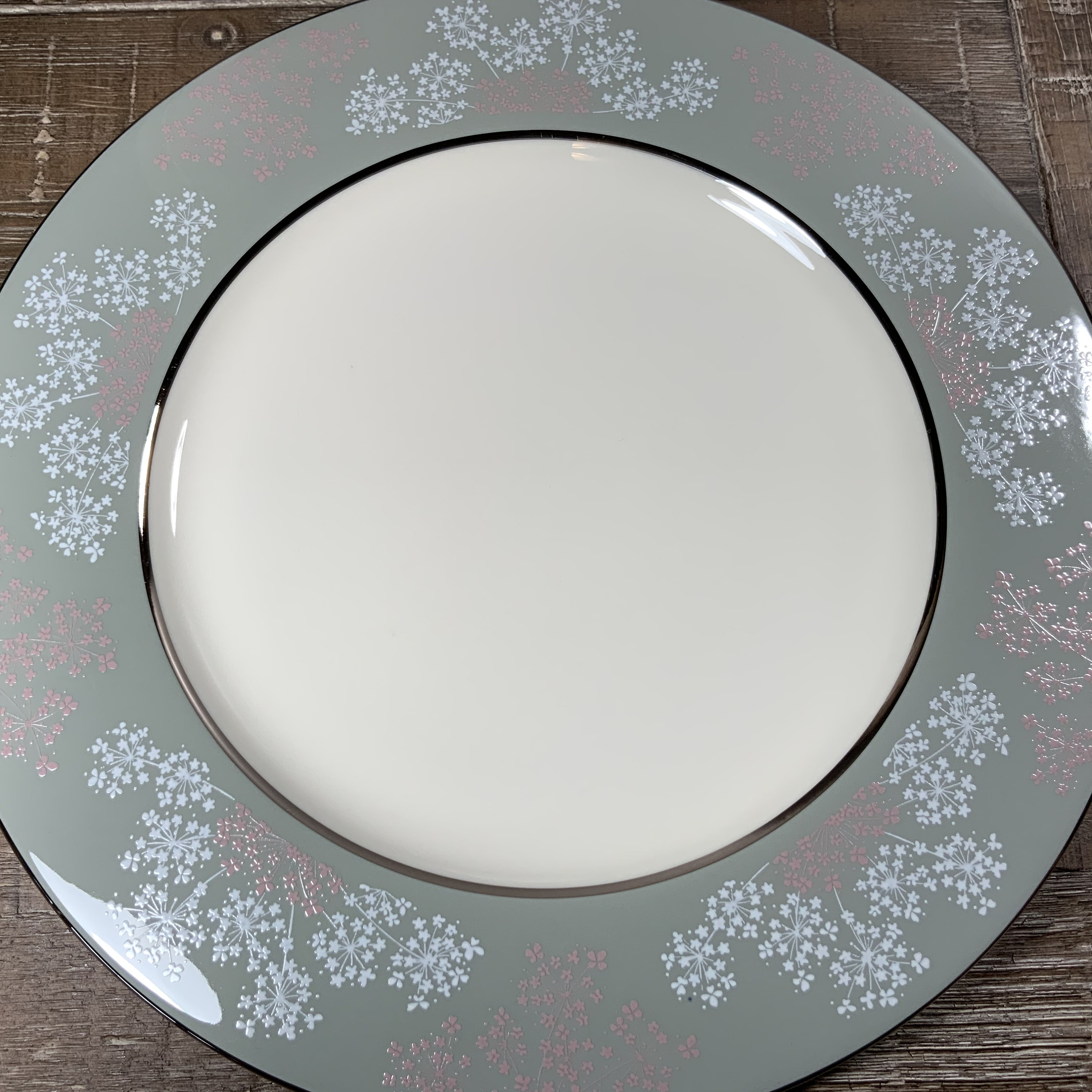 Six 6 Castleton China LACE 8 Salad Plates Pink and White Etsy