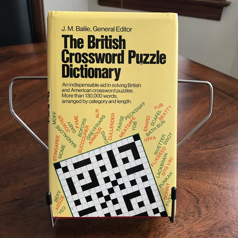 The British Crossword Puzzle Dictionary 1976 Etsy