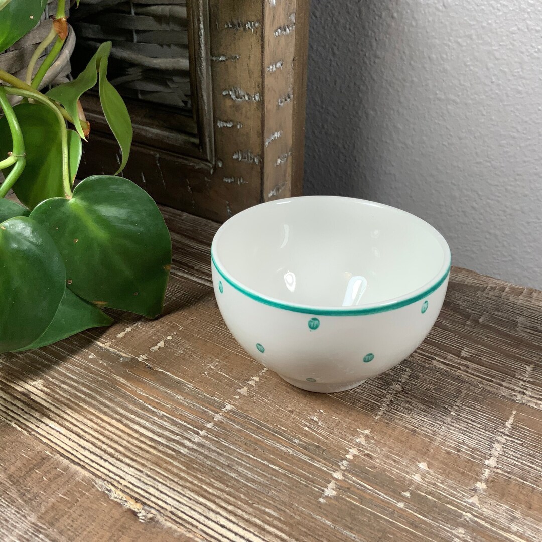 Susie Cooper for Tiffany POLKA DOT Green Open Sugar Bowl - Adams