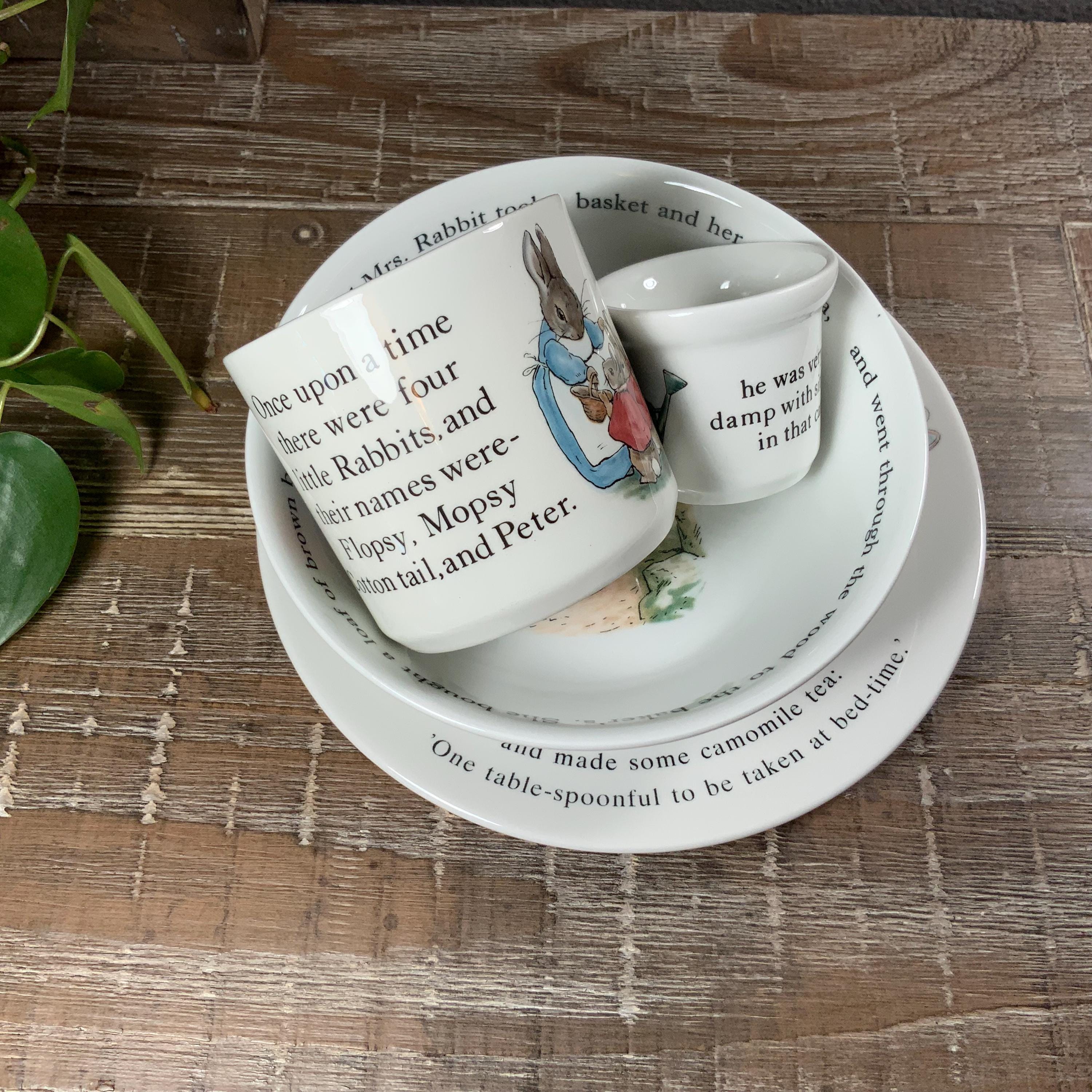Beatrix Potter Dish Set - Etsy Canada