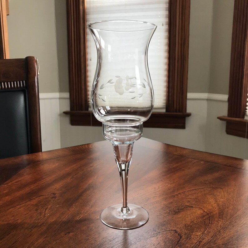 Princess House HERITAGE Hurricane 2Piece Candlestick Holder Etsy