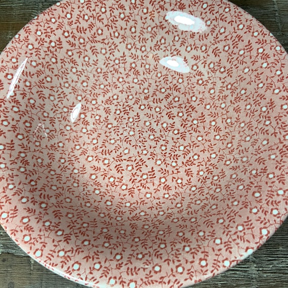 Royal Crownford COUNTRY CHINTZ - Pink and White Transferware