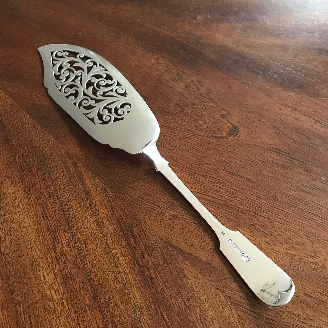 1854 Antique English Victorian Rococo Silverplate Fish Serving - Etsy