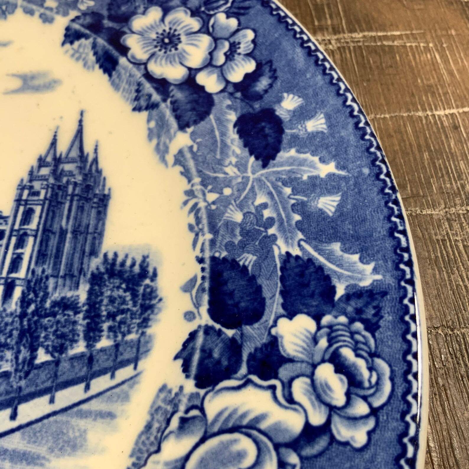 TEMPLE and TABERNACLE Block Salt Lake City Blue and White Etsy