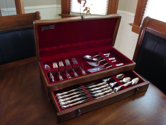 IS ORLEANS 1964 DINNER FORKS SET 4 SILVER PLATE BY 1847 ROGERS BROS 