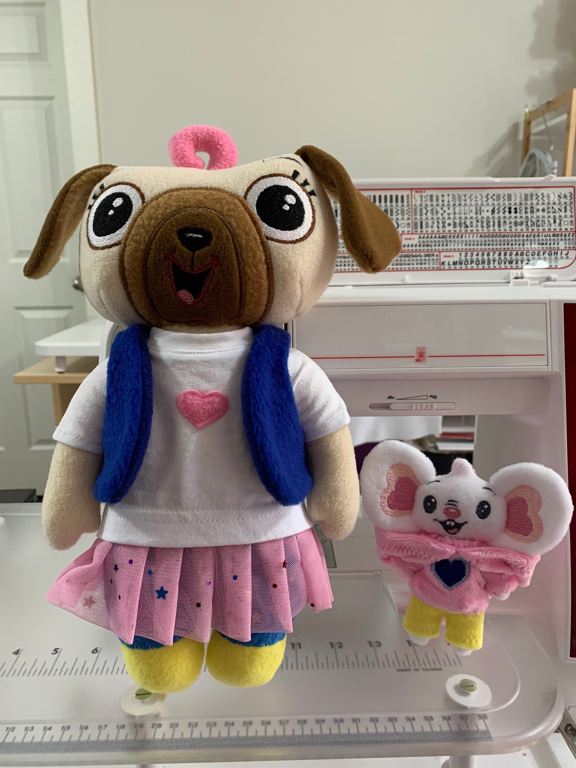 Chip And Potato Pug And Mouse Doll Gift Animal Kids Toy Plush Stuffed Toy  Gift