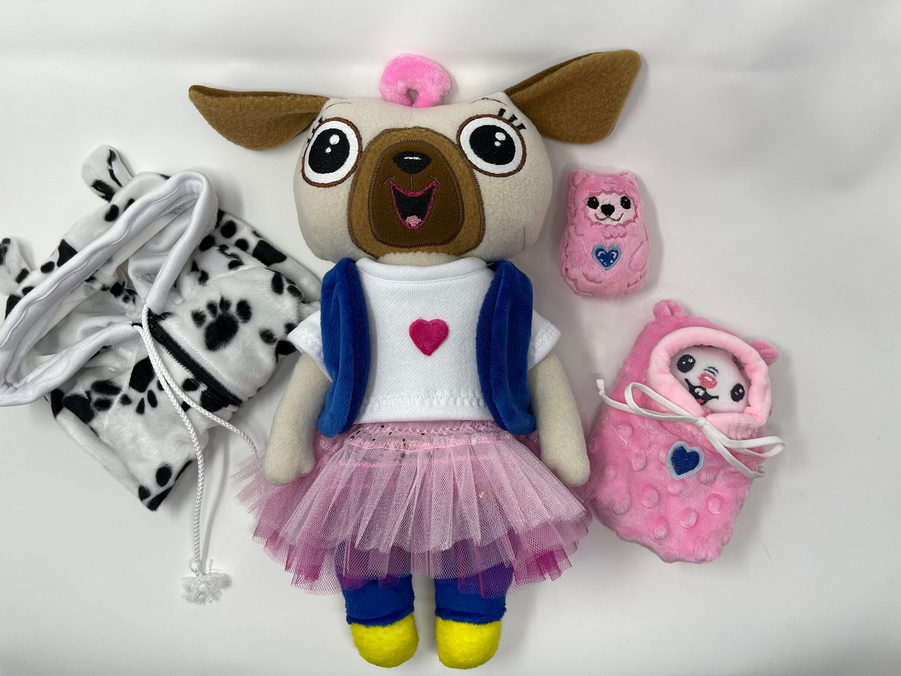 Chip and Potato Toys CUSTOM Made Toys Bed Time Chip Pug Dog in Pyjama Made  to Order Only -  Denmark