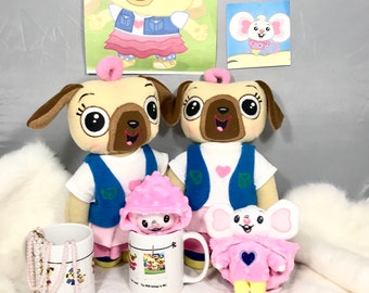 Made to order - Chip and potato - Stuffed Animals - Netflix TV Show characters. Custom made.