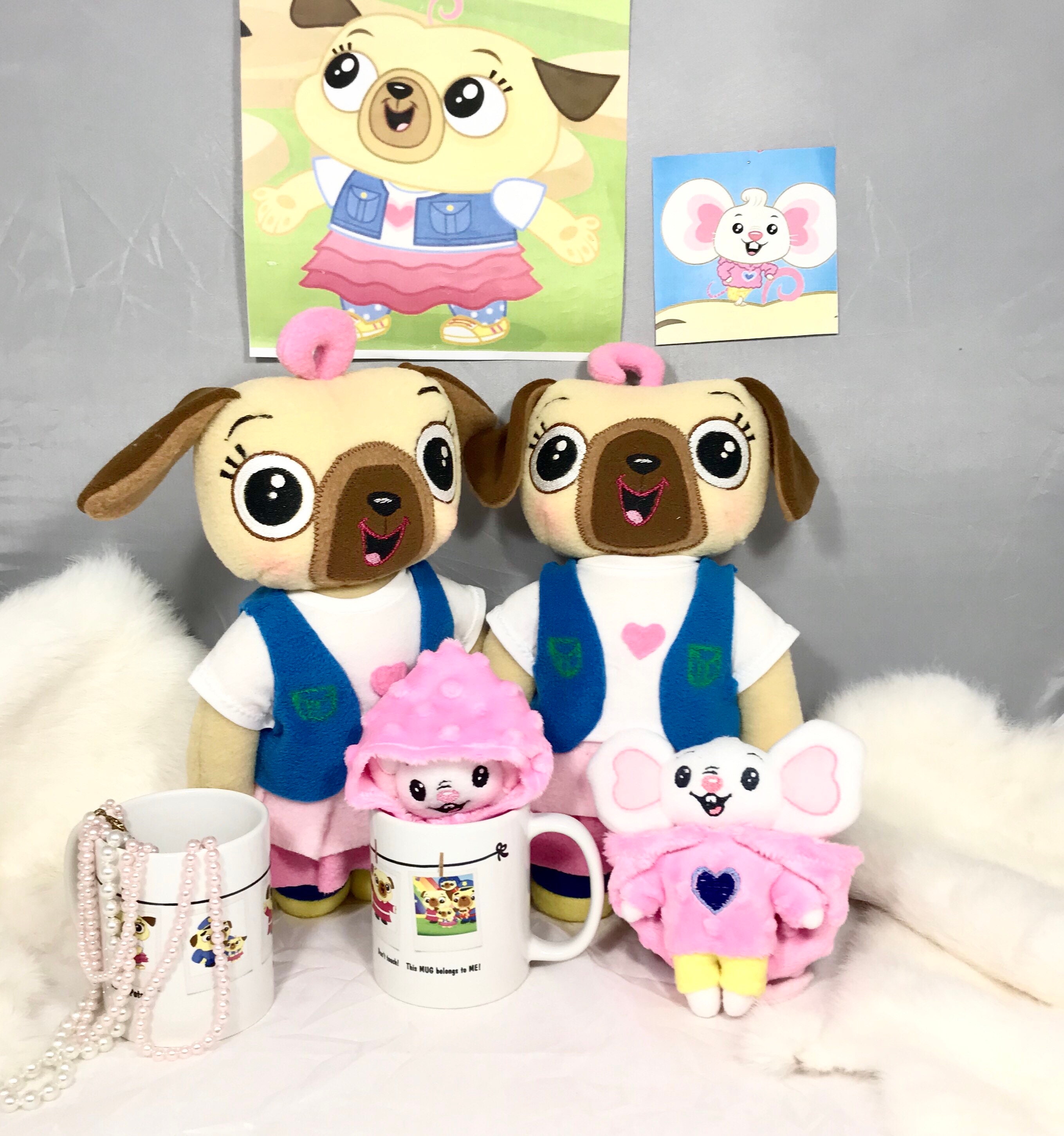 Made to Order Chip and Potato Stuffed Animals Netflix TV Show Characters.  Custom Made. 