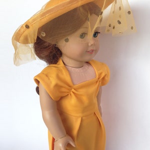 18 Inch Doll Dress-Couture Doll Clothes for 18 Inch Dolls. Vintage Style Gown & Accessories. Doll Clothes Inspired by Vintage 1960s Fashions