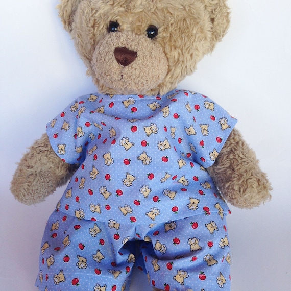 teddy bear print pajamas