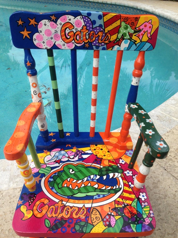 Sold. Sports Team Rocking chair Kids rocking chair hand Etsy