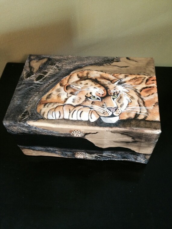SOLD. Custom hand painted jewelry box This piece has been Etsy