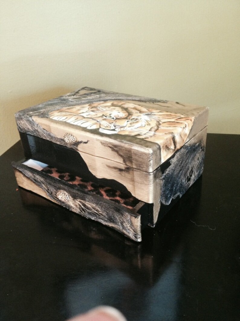SOLD. Custom hand painted jewelry box This piece has been Etsy