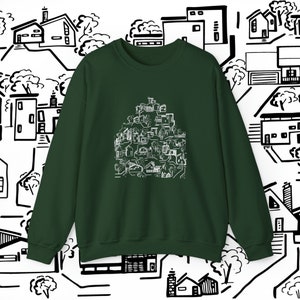 ARCHITECTURE - HOUSES - Unisex Heavy Blend™ - Crewneck Sweatshirt