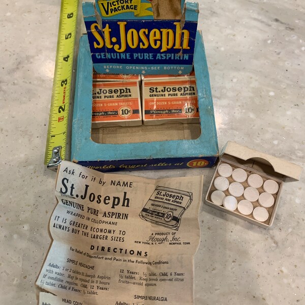 St Joseph Aspirin Etsy