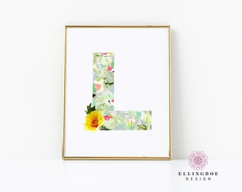 Custom Letter Collage | 8x10" Collage, Custom Wedding Gift, Custom Monogram Gift, Custom Monogram Collage, Collage Art, Custom Gift