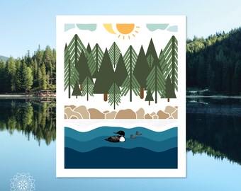 Minnesota Home Decor | 8x10 DIGITAL DOWNLOAD, Minnesota Decor, Minnesota Print, Up North, Home Sweet Home, MN Decor