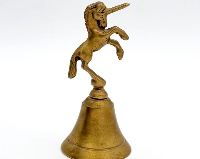 Brass Unicorn Hand Bell