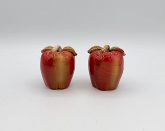 Apple Salt and Pepper Shakers, Vintage