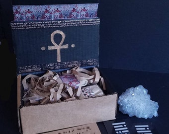 Hybrid Egyptian Magick Box | Gift | Kemetic | Afrocentric | Ancient | Crystals | OOAK