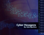 Cyber Hexagons | Photoshop Brushes | Creative