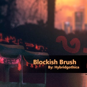 Blockish Brush | Photoshop Brushes | Creative