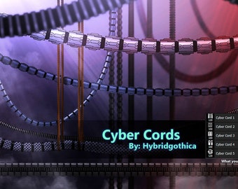 Cyber Cords / Pinceles de Photoshop / Creativo