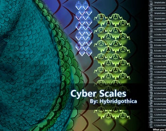 Cyber Scales | Photoshop Brushes | Creative