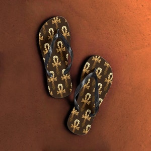 Hybridgothica: Ancient Egyptian Ankh Flip-Flops