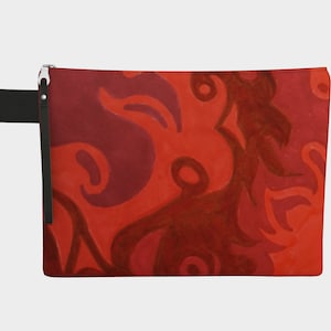 Sac à main avec fermeture éclair tourbillonnante écorces de pomme, Porte-monnaie, petit porte-monnaie, petite pochette, petite pochette, pochette pour pièce de monnaie, petite pochette à fermeture éclair