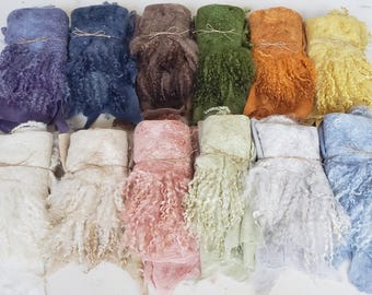 Los conjuntos de fieltro MÁS POPULARES: manta redonda rizada, capa de fieltro de seda merino, accesorios de fotografía para recién nacidos
