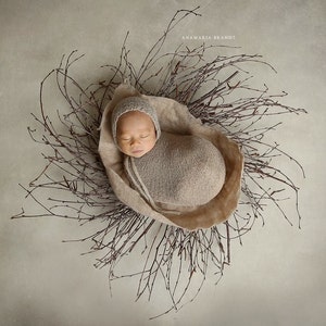 Ababa Baby Felted WRAPS Newborn Photography Props , Felted layers, Merino Wraps
