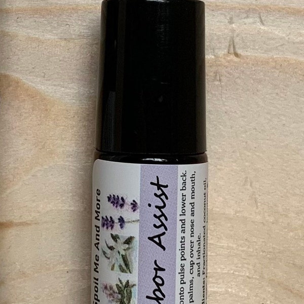 LABOR ASSIST Essential Oil Blend Rollerball Roll On READY To Use Pregnancy Birth Mood Calm Focus