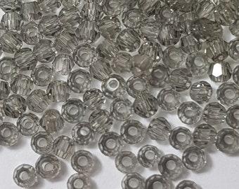 Cuentas redondas Swarovski 5000 de 2 mm, diamante negro - 100 piezas