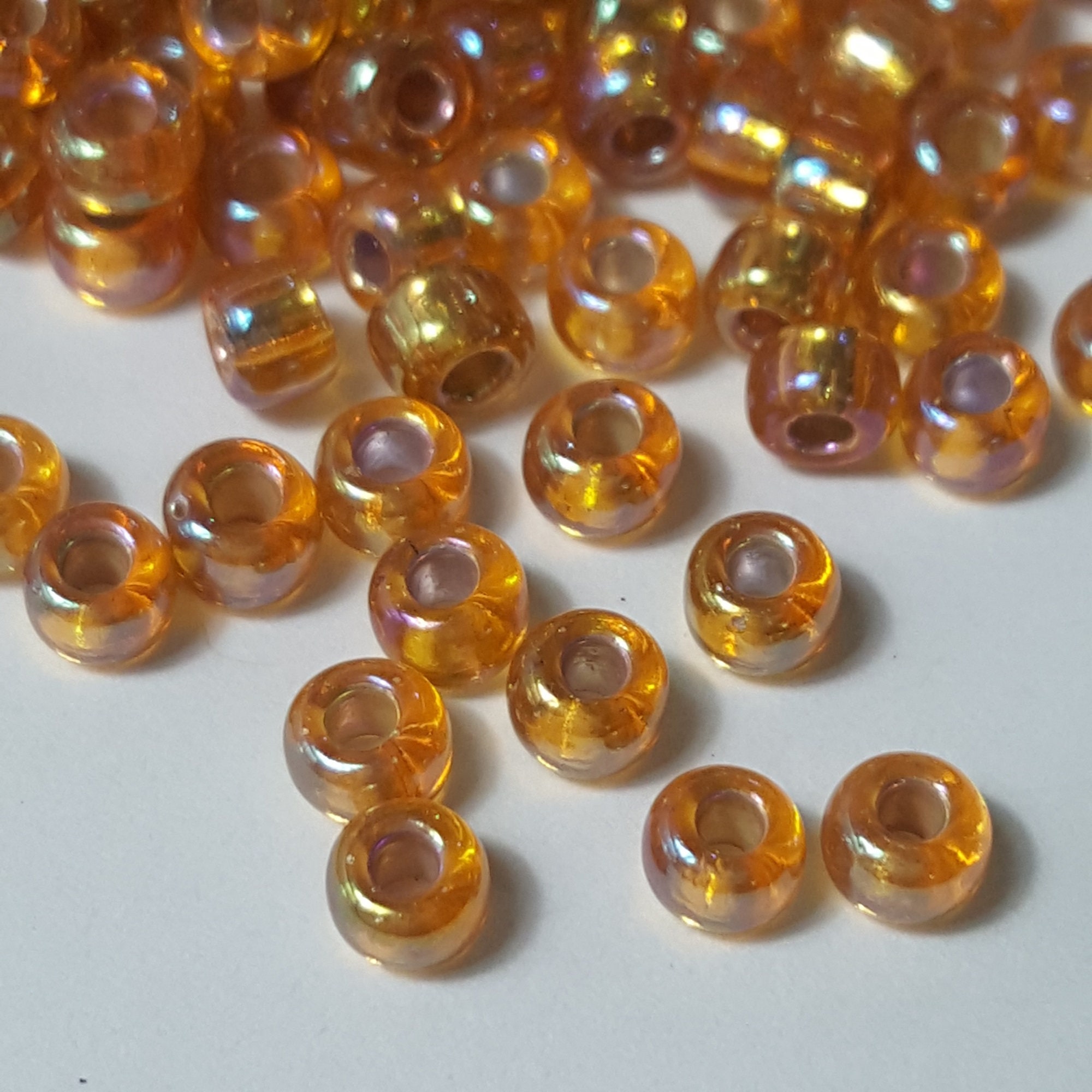 Miyuki 6/0 Japanese Seed Beads - Silver Lined Dark Gold AB 6
