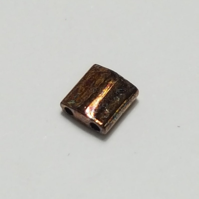 Select 5 or 10 Grams Metallic Dark Raspberry Iris #TL457B Miyuki Tila Bead 5mm Square