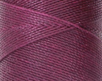 1mm Brazilian Waxed Twisted Knot-It Cord, Plum, 144 Meters